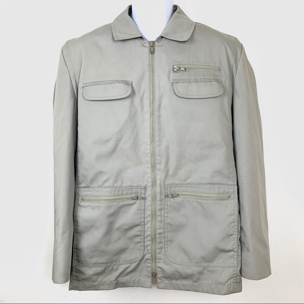 London Fog Men’s Jacket Gray size 40 long sleeve